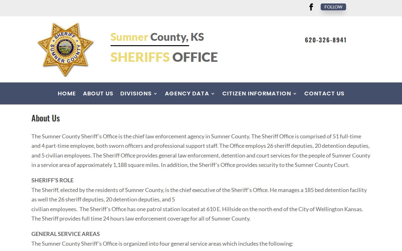 Sumner County Sheriff facility overview